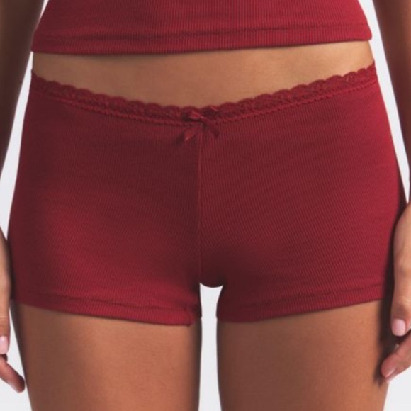 Skims Red Lace-Trim Tank & Boyshort Sleep Set - Picture 5 of 5